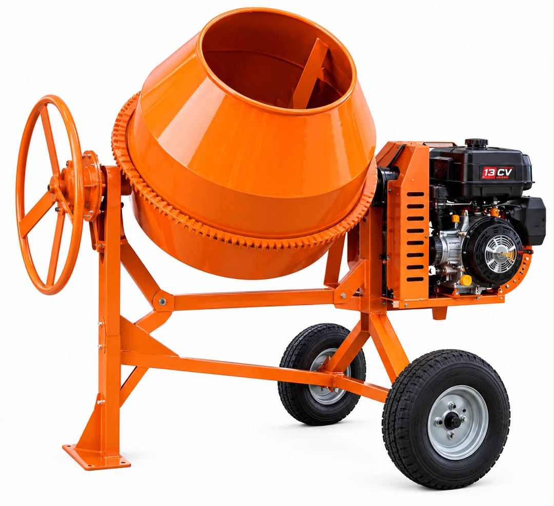 Bétonnière 350 L – Moteur Essence 13 CV